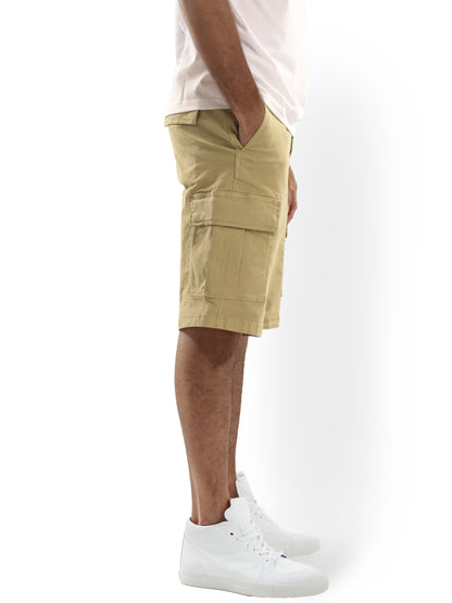 Khaki Regular Fit Shorts