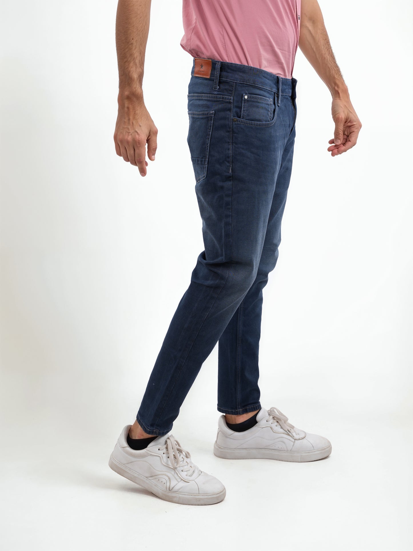 Blue Skinny Ankle Length Jeans