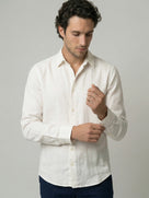 Celio Mens White Solid Regular Fit Cotton Shirts