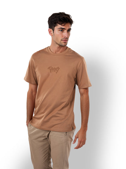 Berserk - Brown Printed Cotton T-shirt