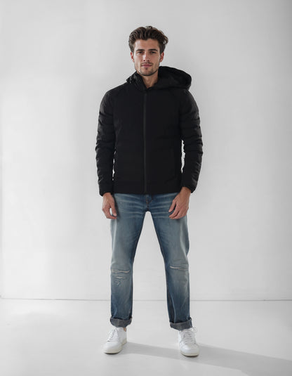 Chamonix - Black Solid Polyamide Jacket