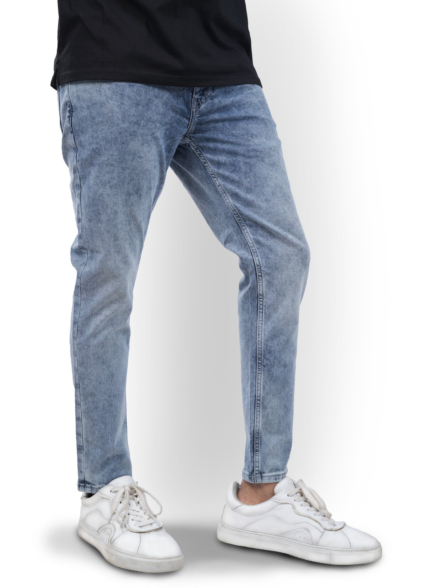 Blue Skinny Ankle Length Jeans