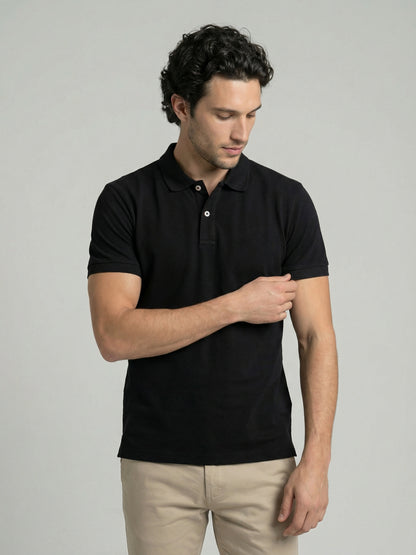 Celio Mens Black Solid Slim Fit Cotton T-Shirts