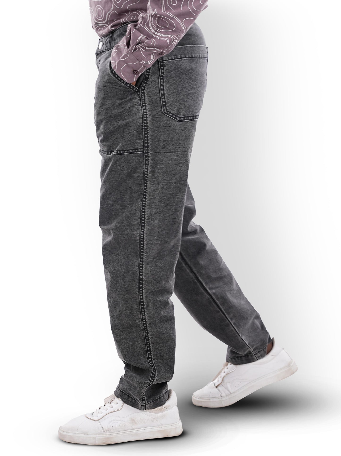 Grey Loose Fit Trousers