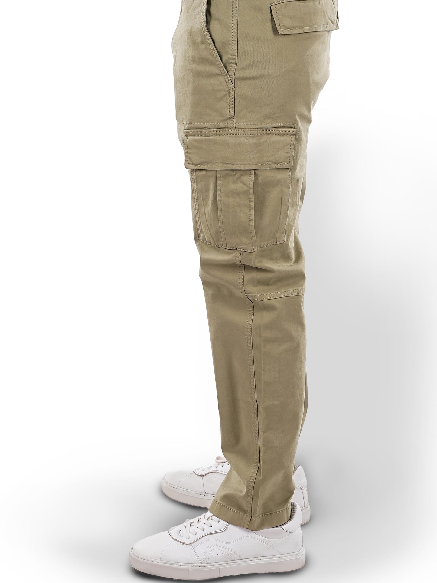 Green Straight Fit Cargos