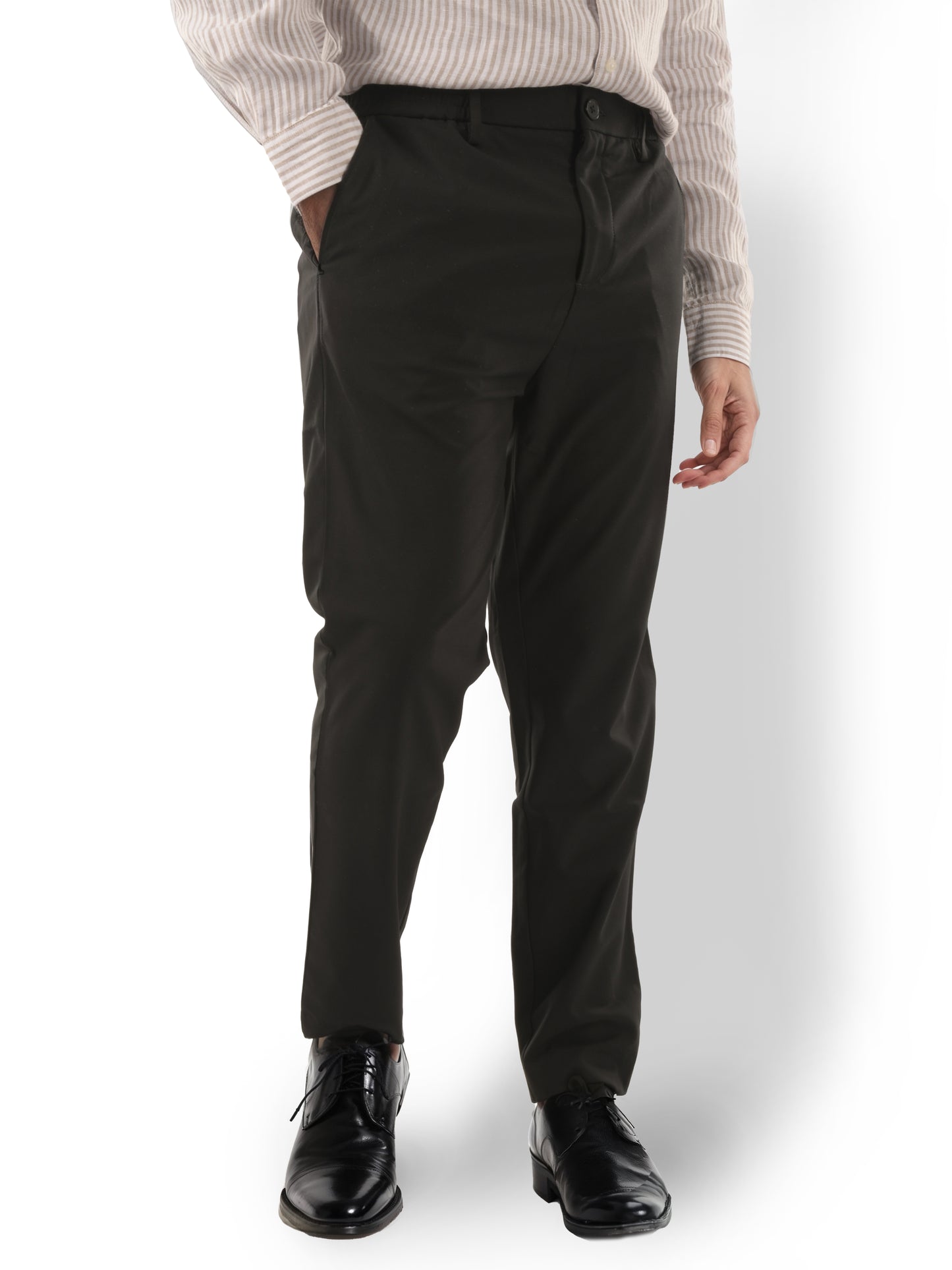 Black Regular Fit Trousers