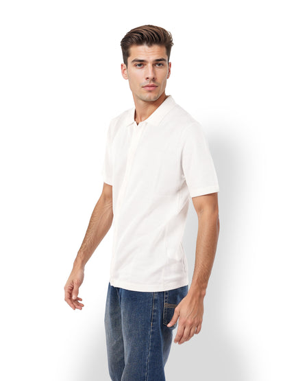 White Solid Cotton Shirt