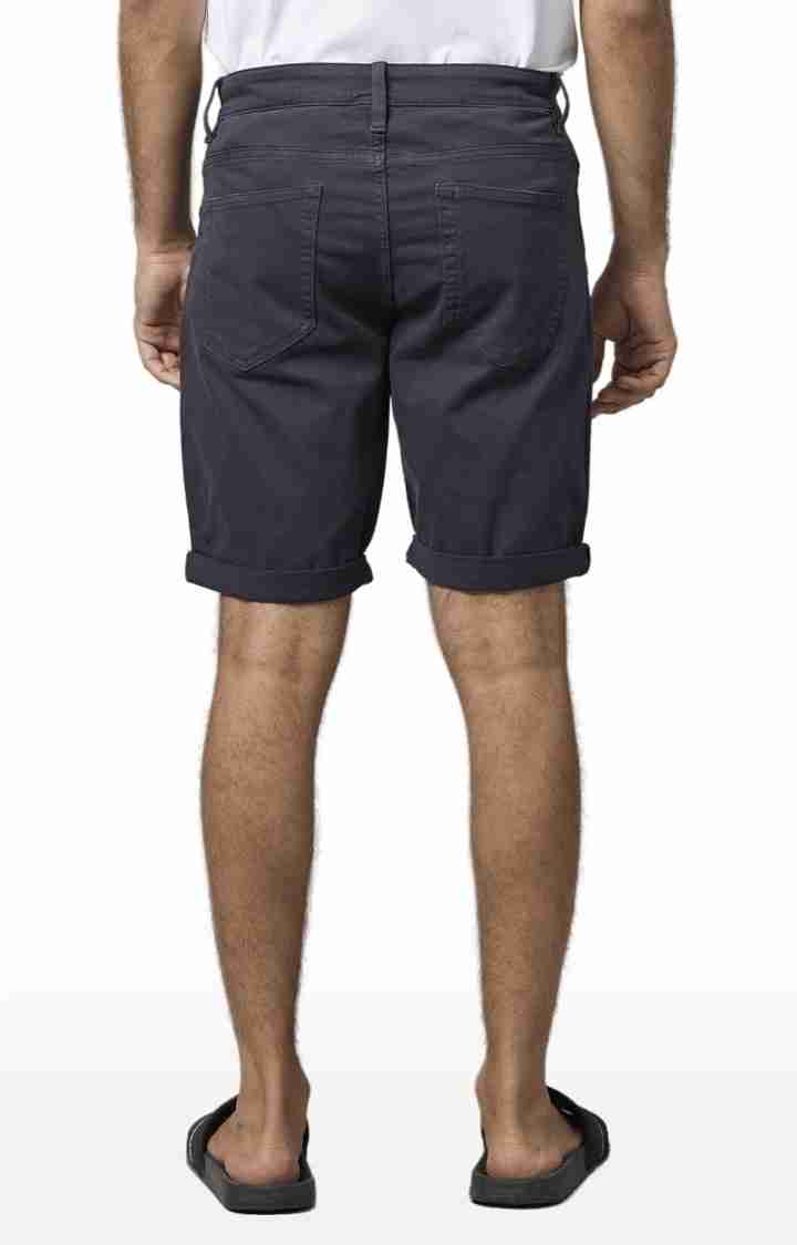 Navy Blue Regular Fit Shorts