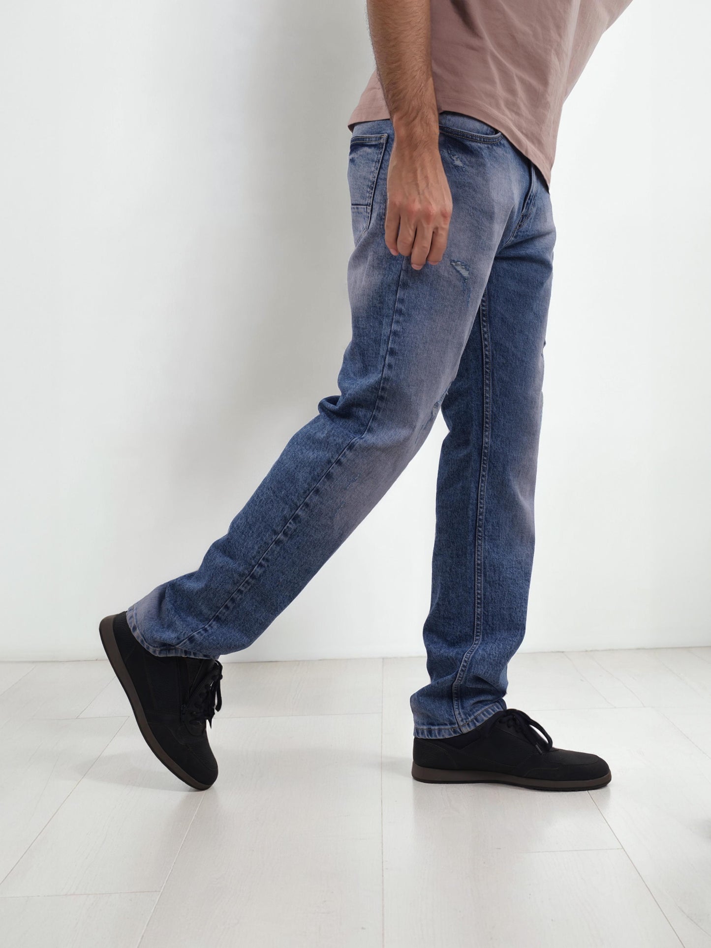 Blue Straight Fit Jeans