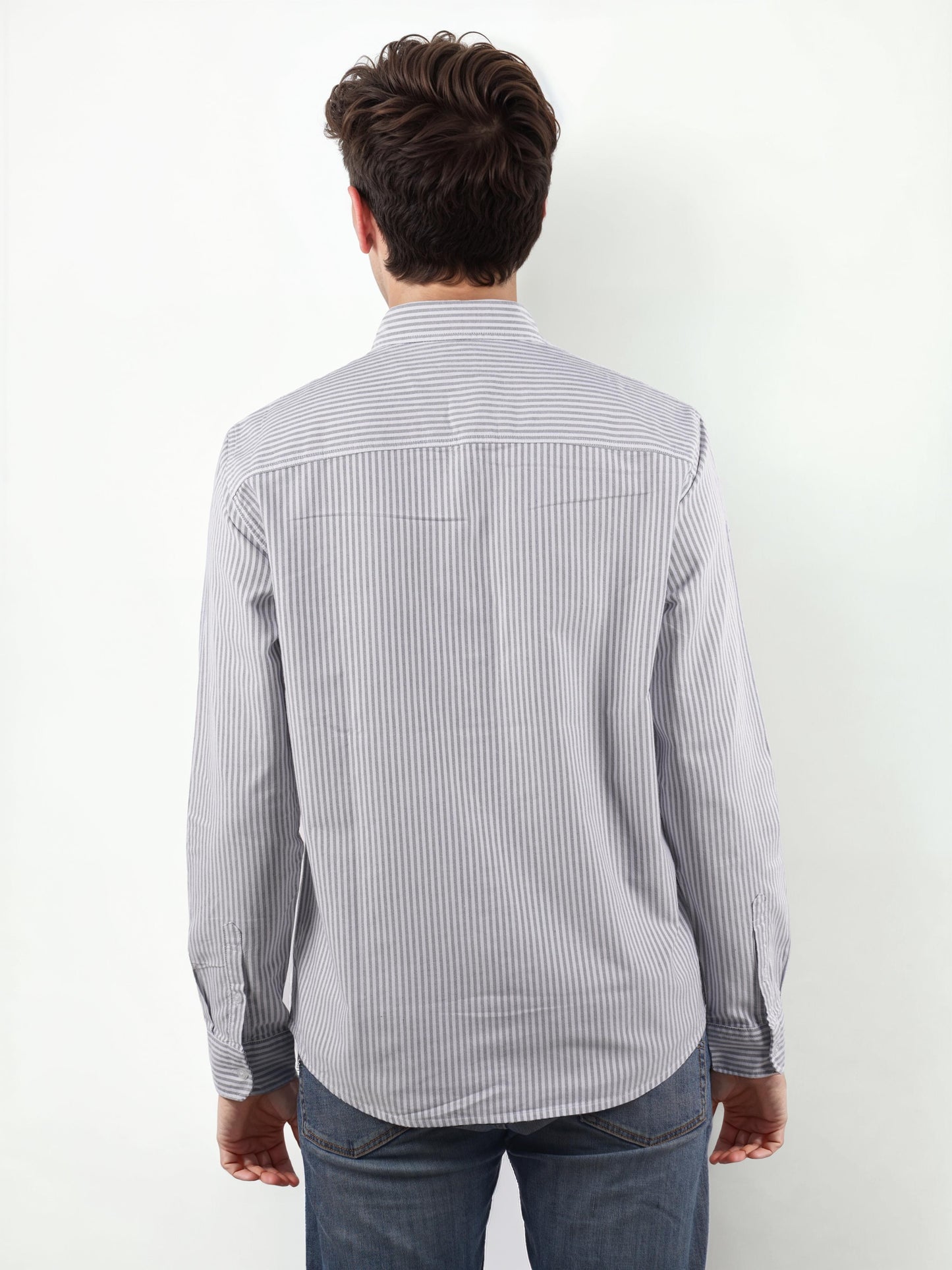 White Striped Cotton Shirt