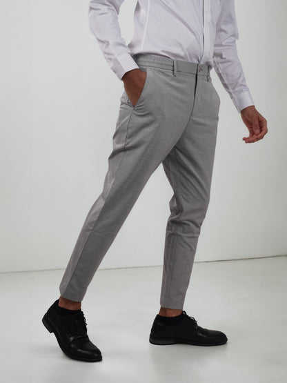 Grey Regular Fit Trousers