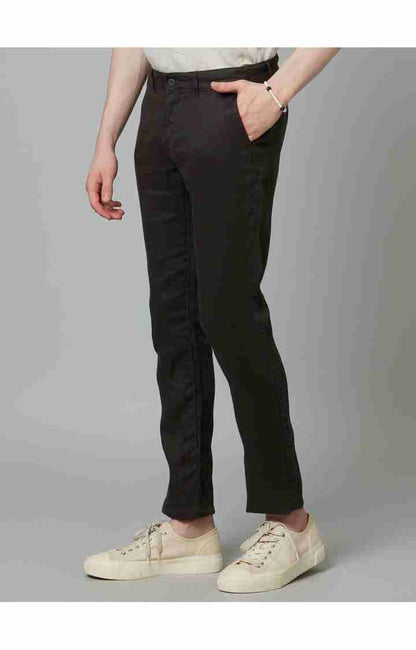 Black Regular Fit Trousers