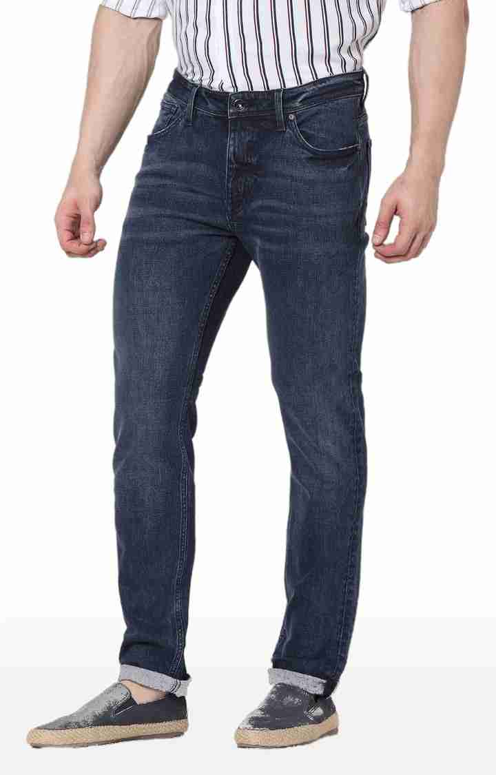 Blue Straight Slim Fit Premium Jeans