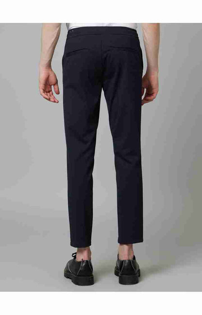 Navy Blue Regular Fit Trousers