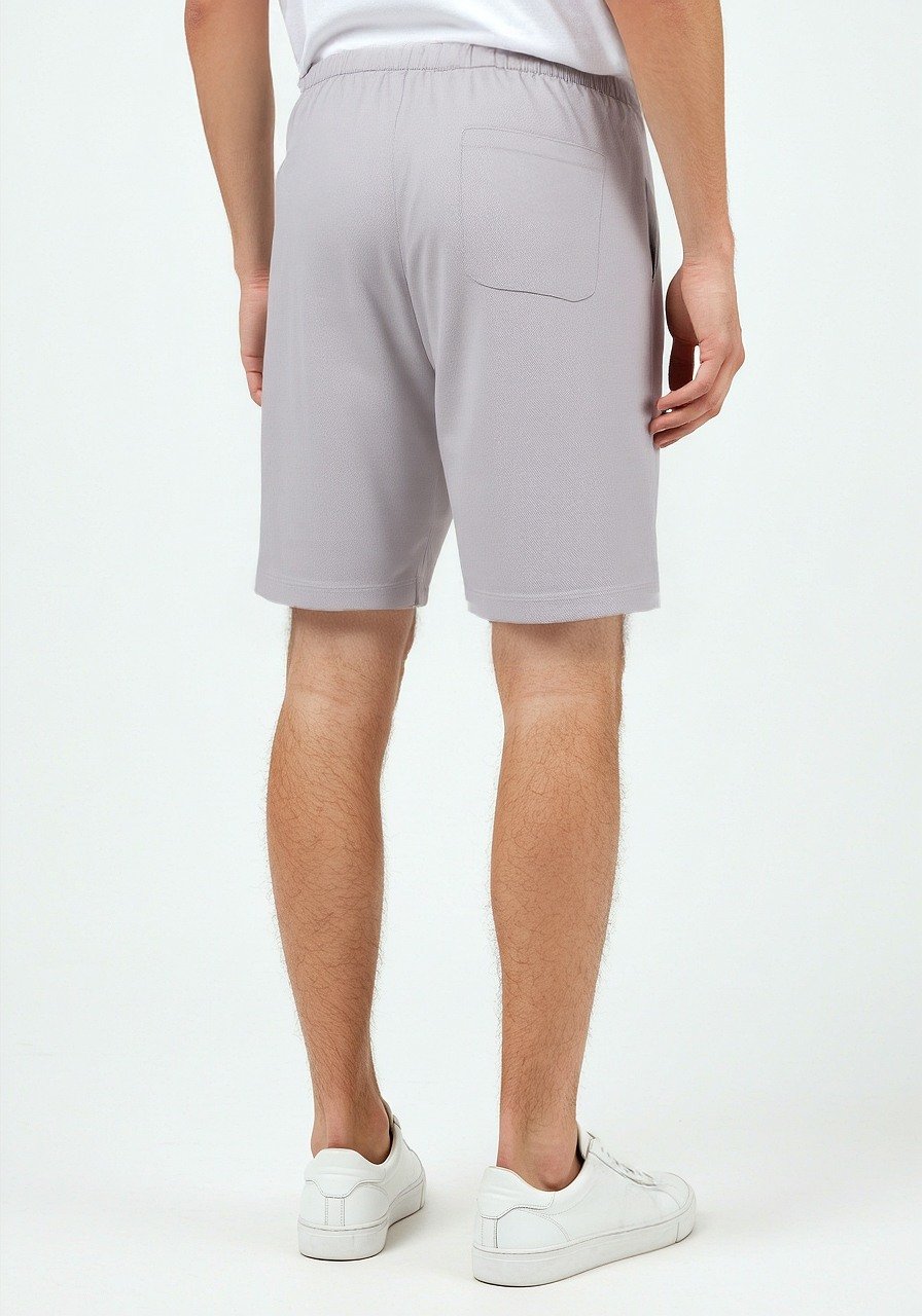 Celio* Men Grey Solid Regular Fit Polyester Bermuda