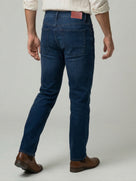 Celio Mens Blue Twill Slim Fit Modal Jeans