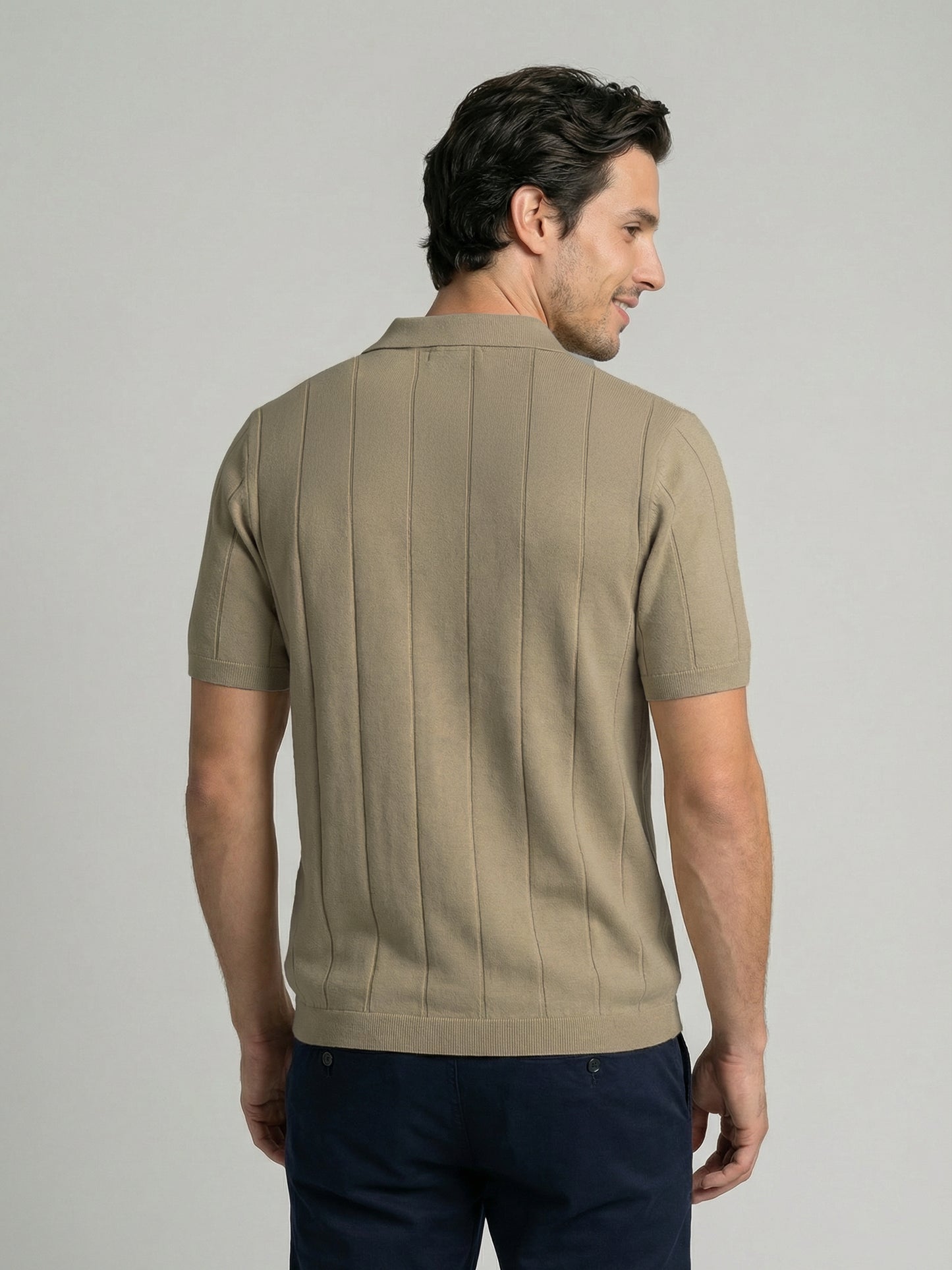 Celio Mens Beige Solid Regular Fit Cotton T-Shirts