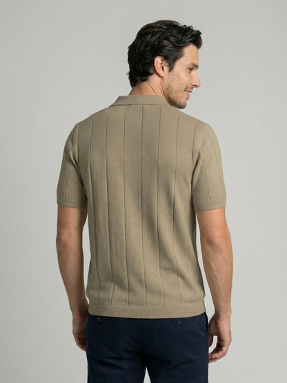 Celio Mens Beige Solid Regular Fit Cotton T-Shirts