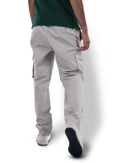 Grey Slim Fit Cargos