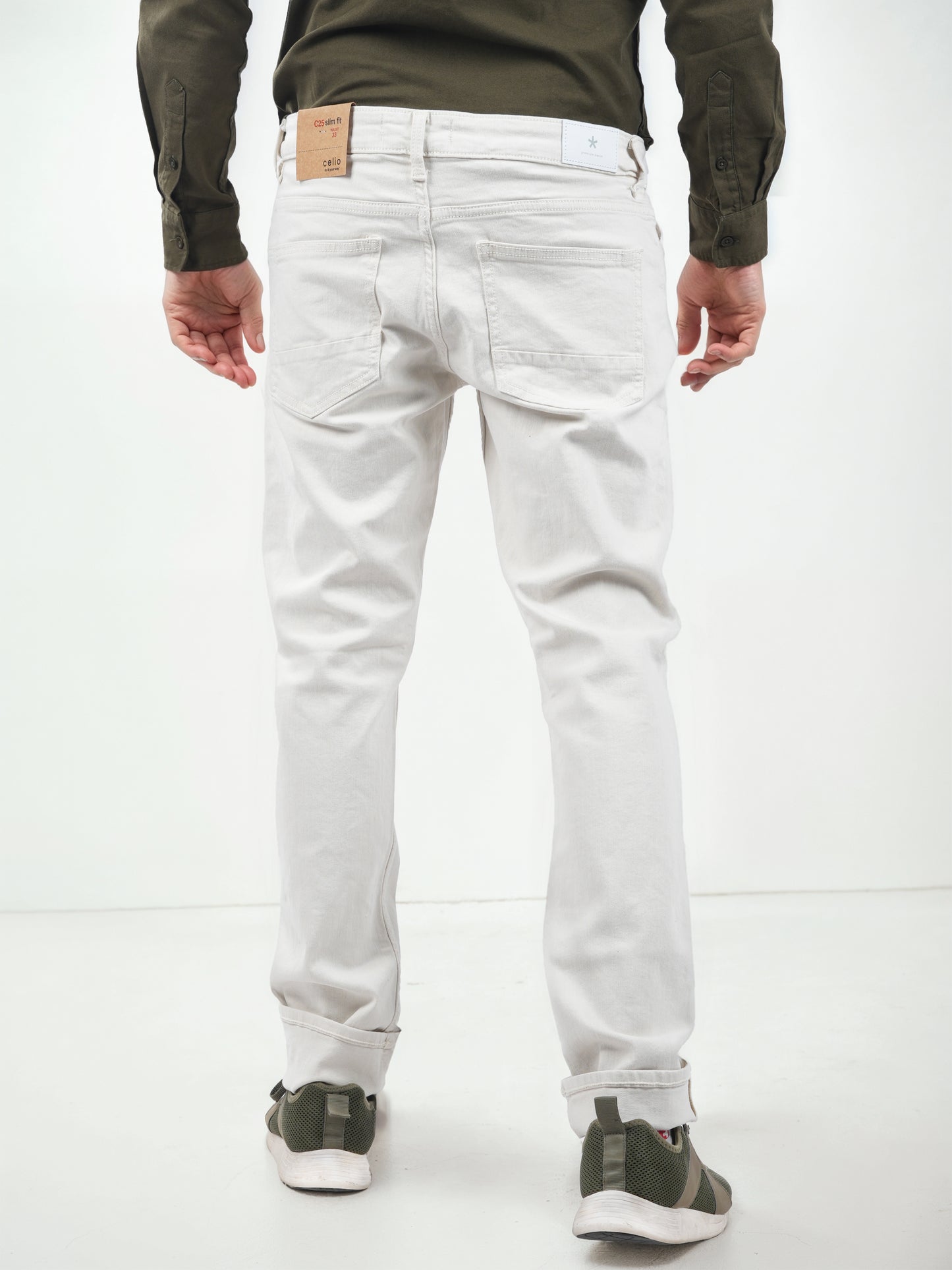 White Slim Fit Jeans