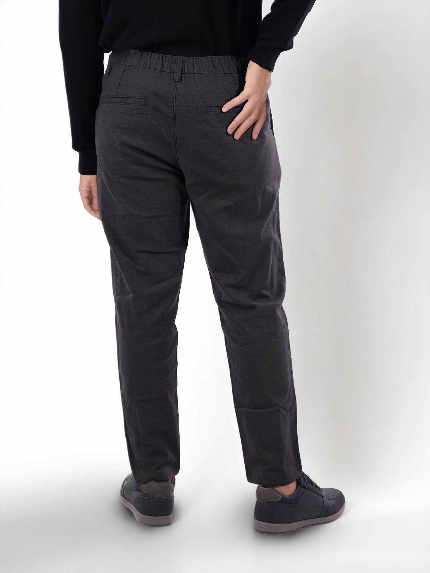 Grey Regular Fit Trousers