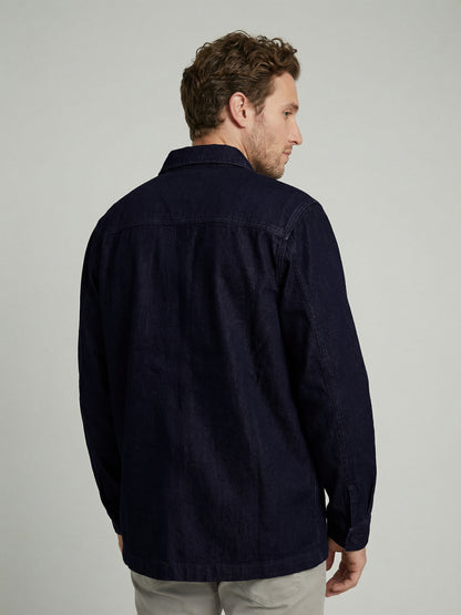 Celio Mens Navy Solid Regular Fit Cotton Shirts