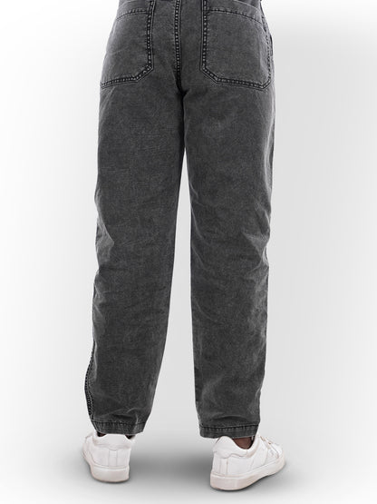 Grey Loose Fit Trousers