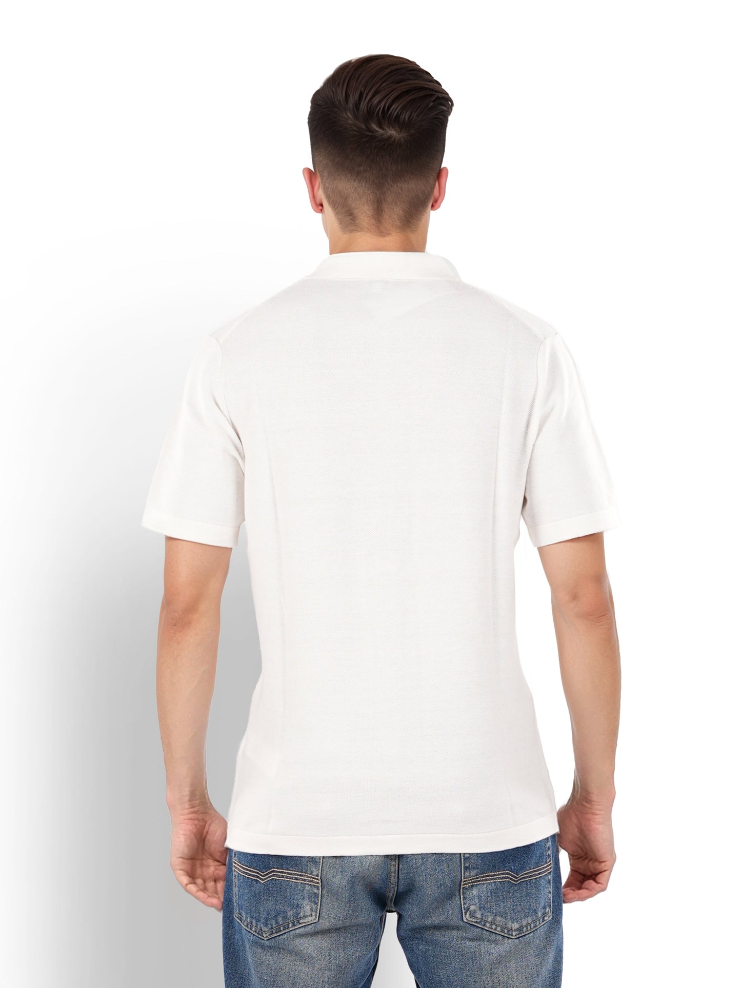 White Solid Cotton Shirt