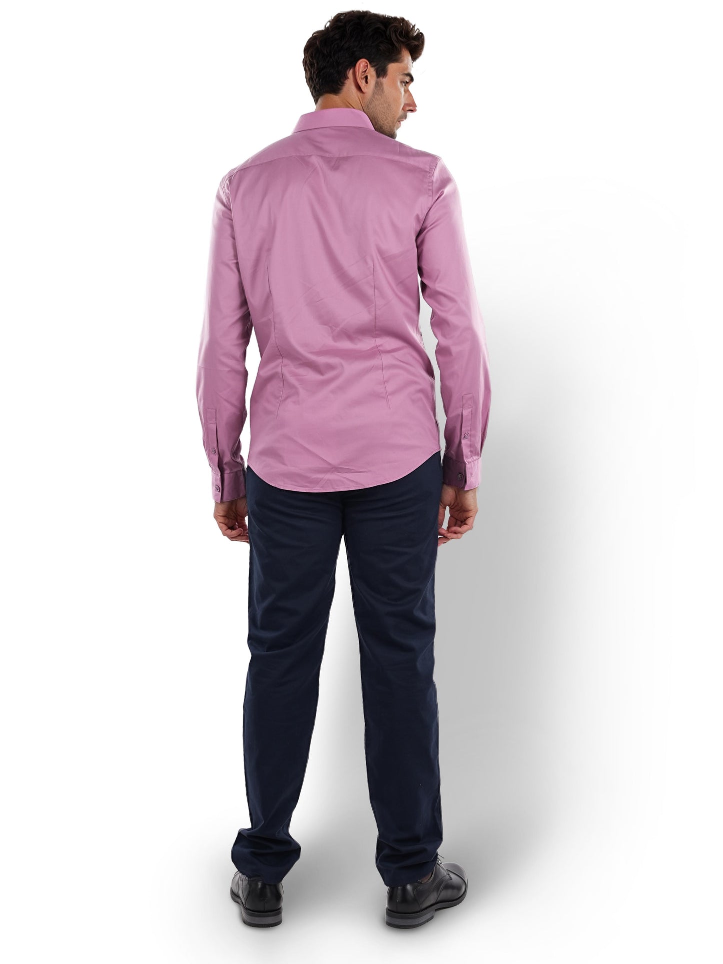 Mauve Solid Lyocell Shirt