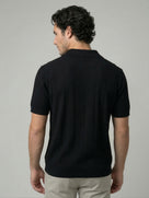 Celio Mens Black Solid Regular Fit Cotton T-Shirts