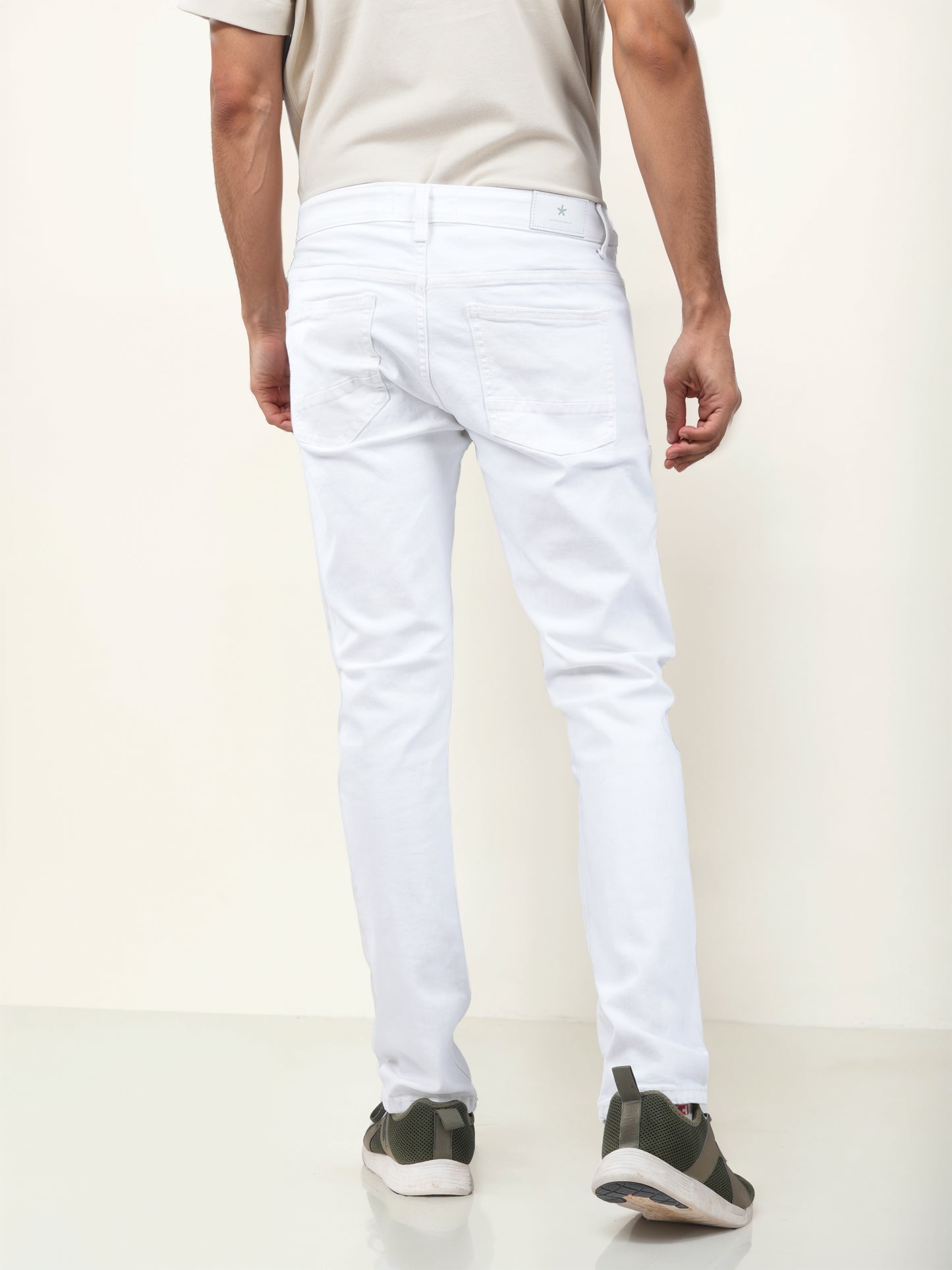 White Slim Fit Jeans