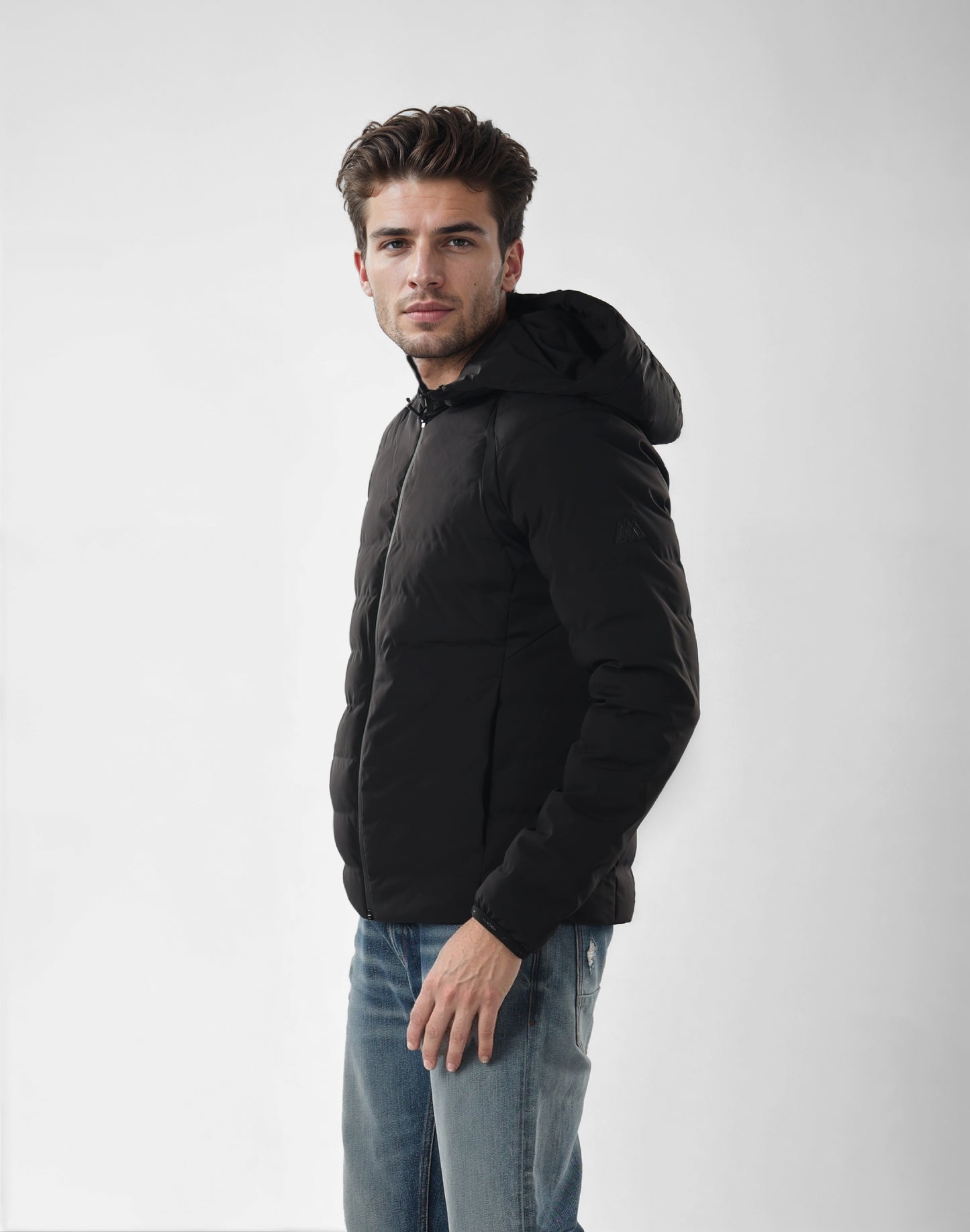 Chamonix - Black Solid Polyamide Jacket