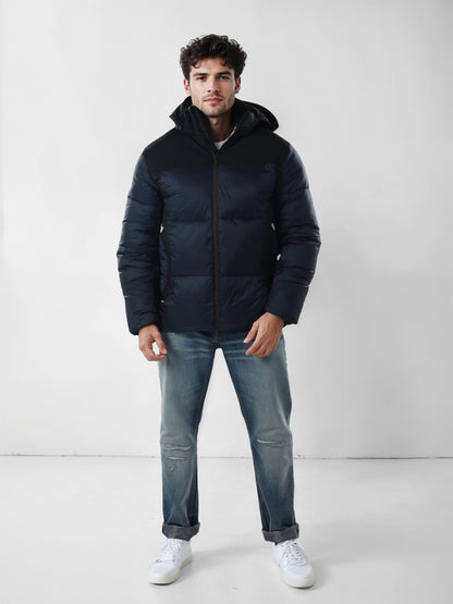 Chamonix - Navy Blue Solid Polyamide Jacket