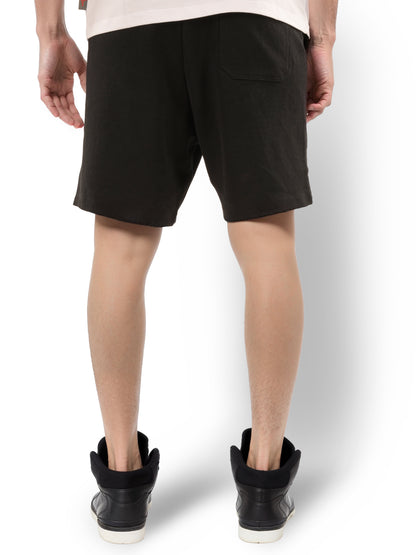 Black Regular Fit Shorts