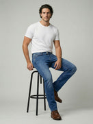 Celio Mens Blue Solid Slim Fit Cotton Jeans