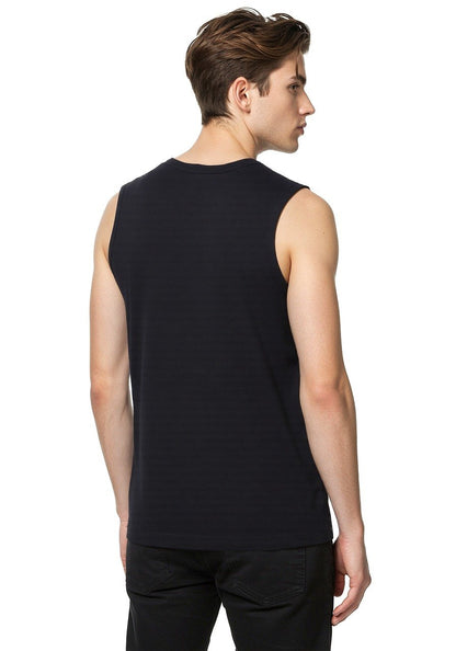 Celio* Tyson Men Black Printed Regular Fit Cotton T-shirt