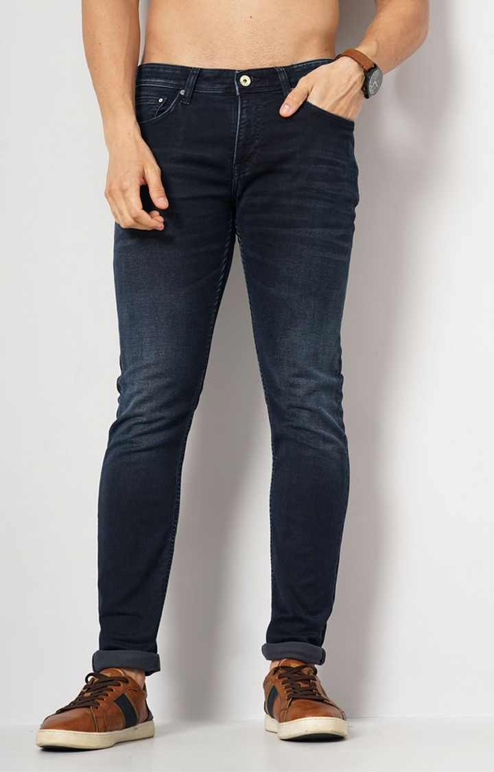 Navy Blue Slim Fit Jeans