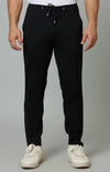 Celio* Blended Relaxed Fit Black Trouser