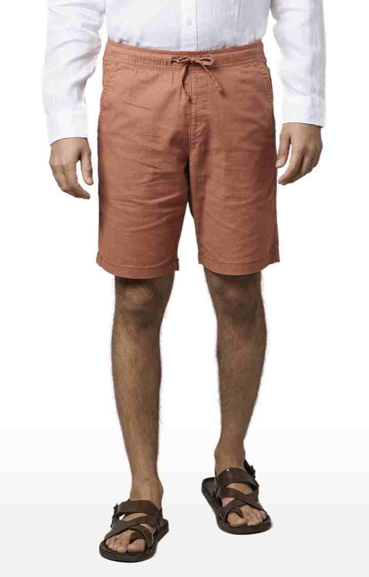 Brown Regular Fit Shorts