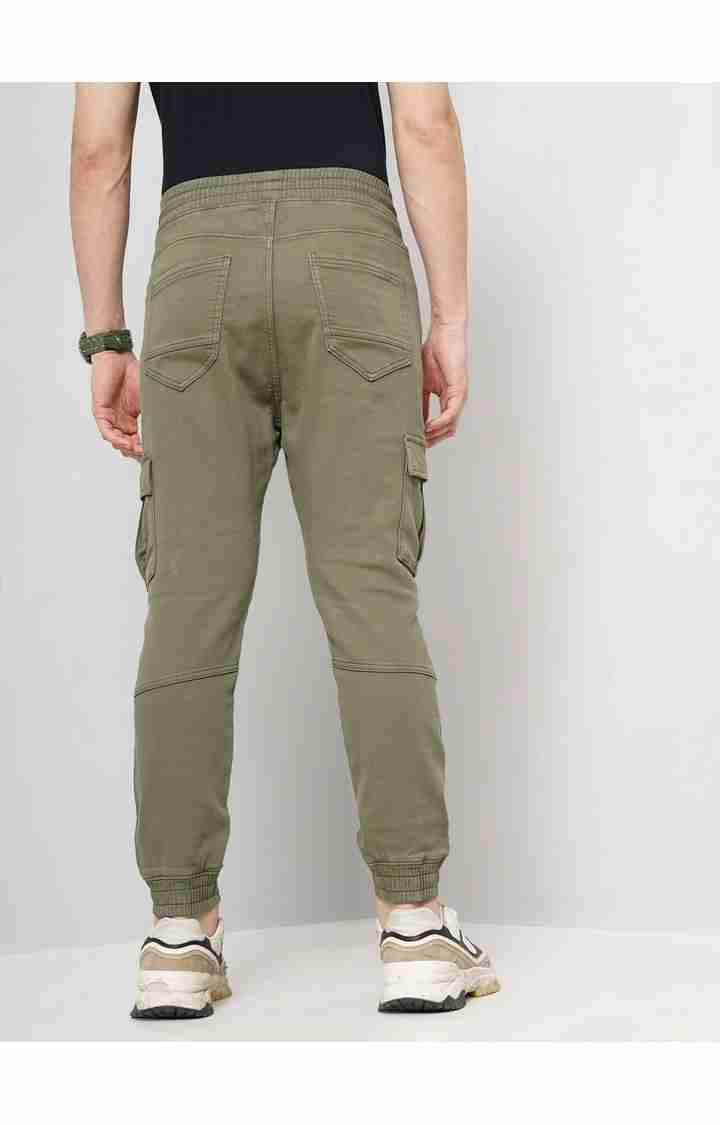 Olive Regular Fit Cargos