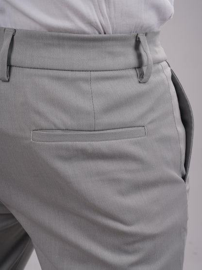 Grey Slim Fit Trousers