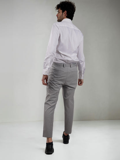 Grey Regular Fit Trousers