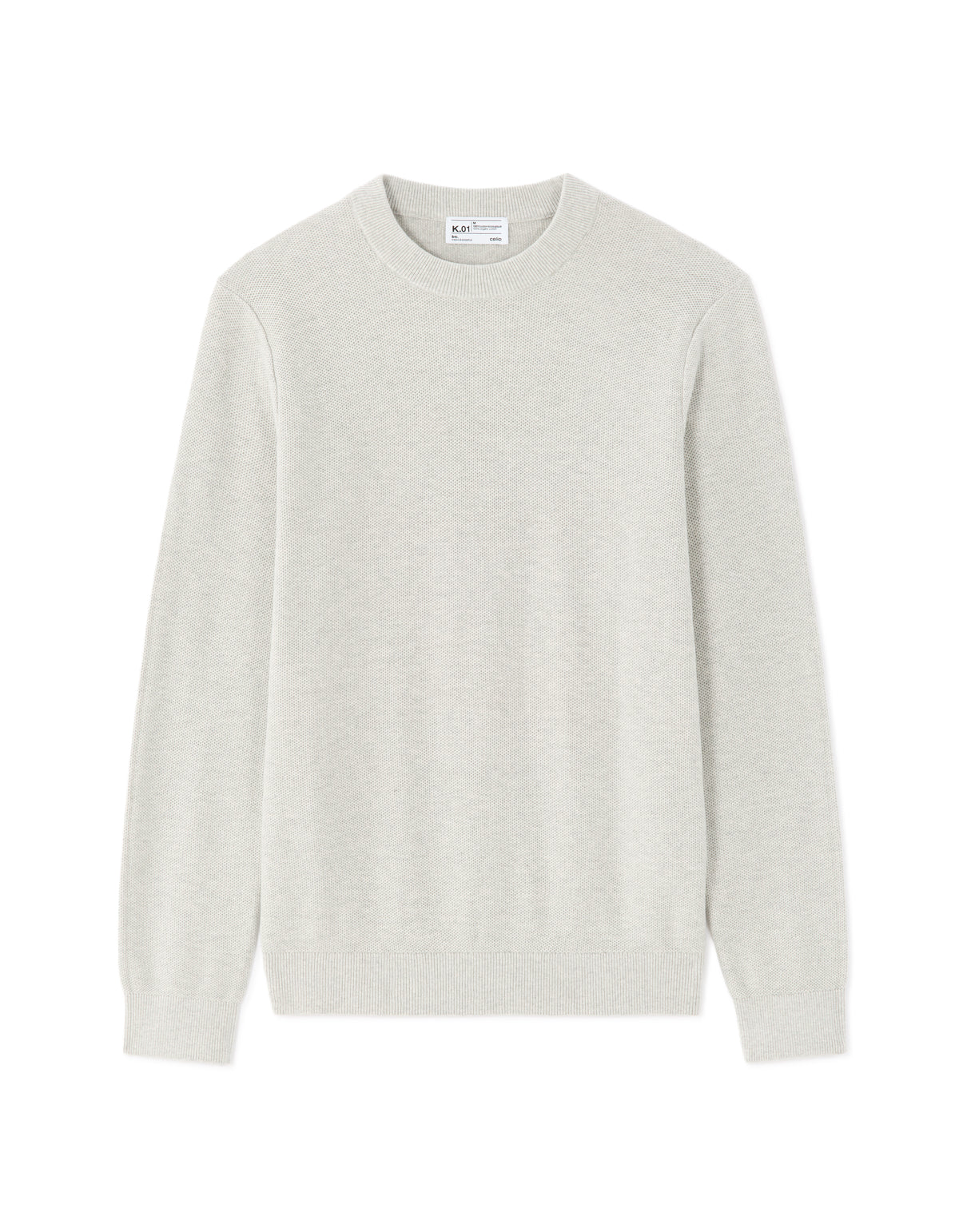 Regular Fit 100% Cotton Solid Crew Neck Sweaters