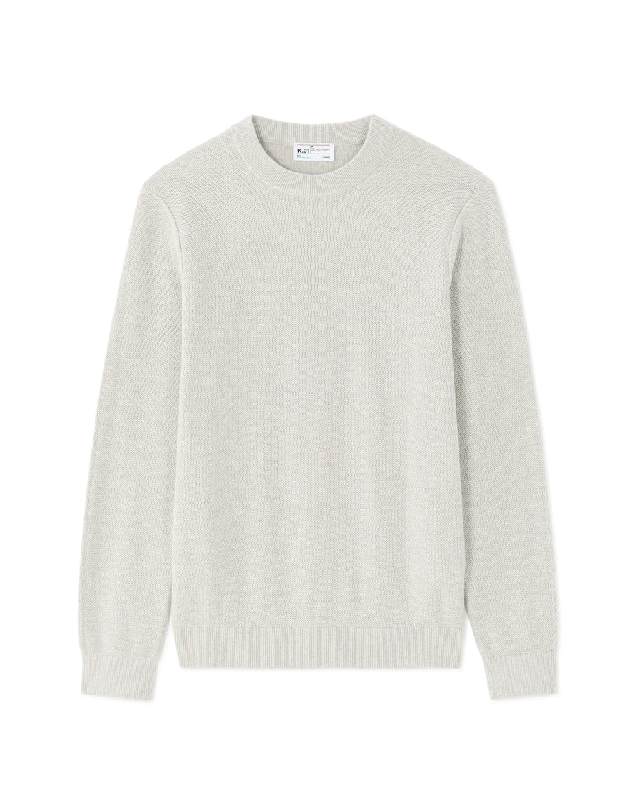 Regular Fit 100% Cotton Solid Crew Neck Sweaters