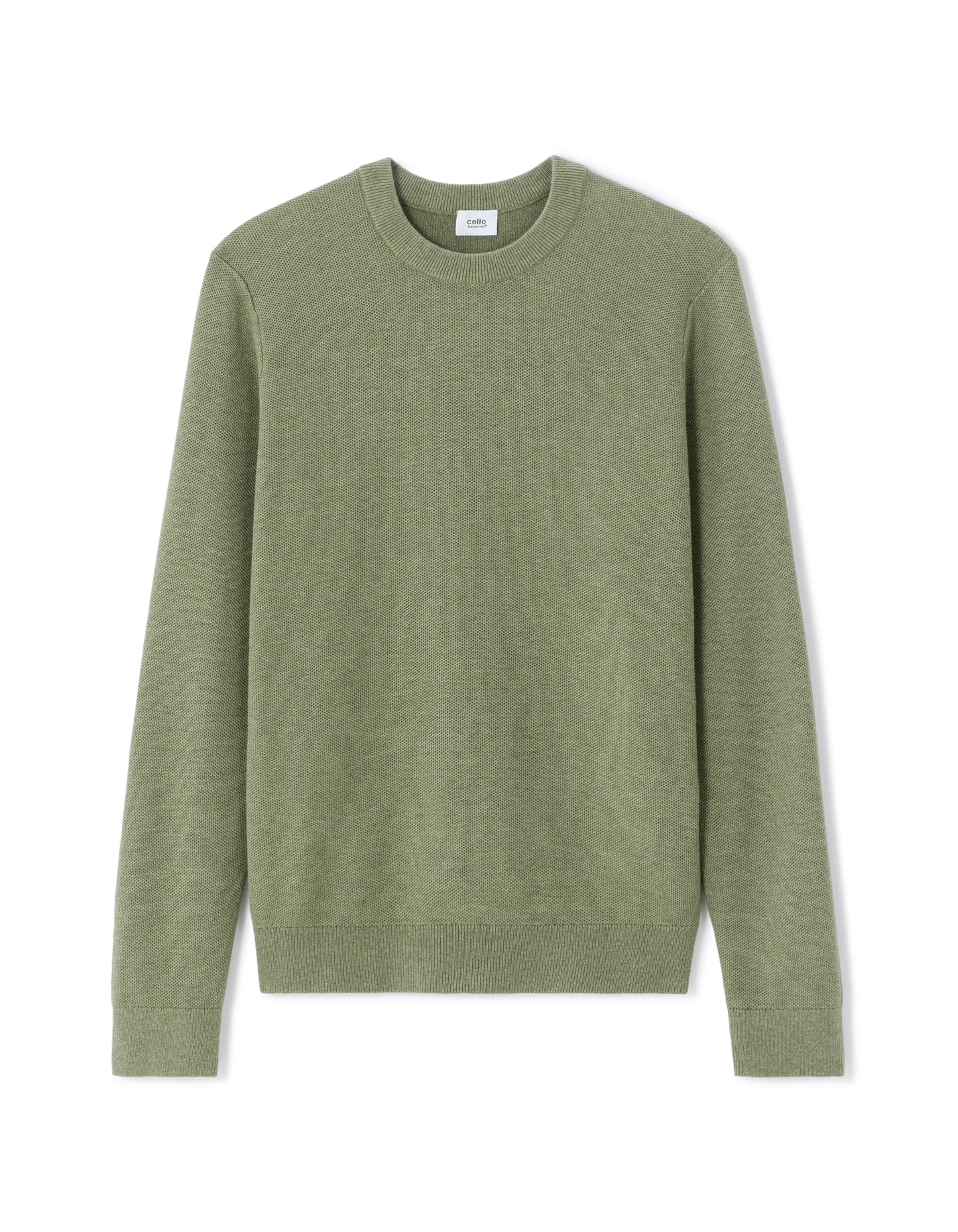 Regular Fit 100% Cotton Solid Crew Neck Sweaters