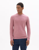 Regular Fit 100% Cotton Crew Neck Sweaters - Pink