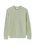 Regular Fit 100% Cotton Crew Neck Sweaters - Green