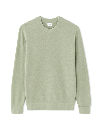 Regular Fit 100% Cotton Crew Neck Sweaters - Green