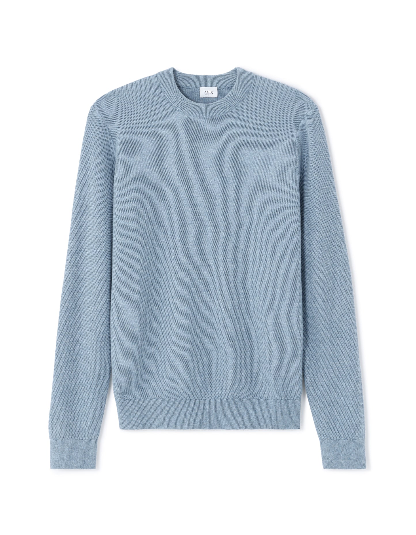 Regular Fit 100% Cotton Solid Crew Neck Sweaters