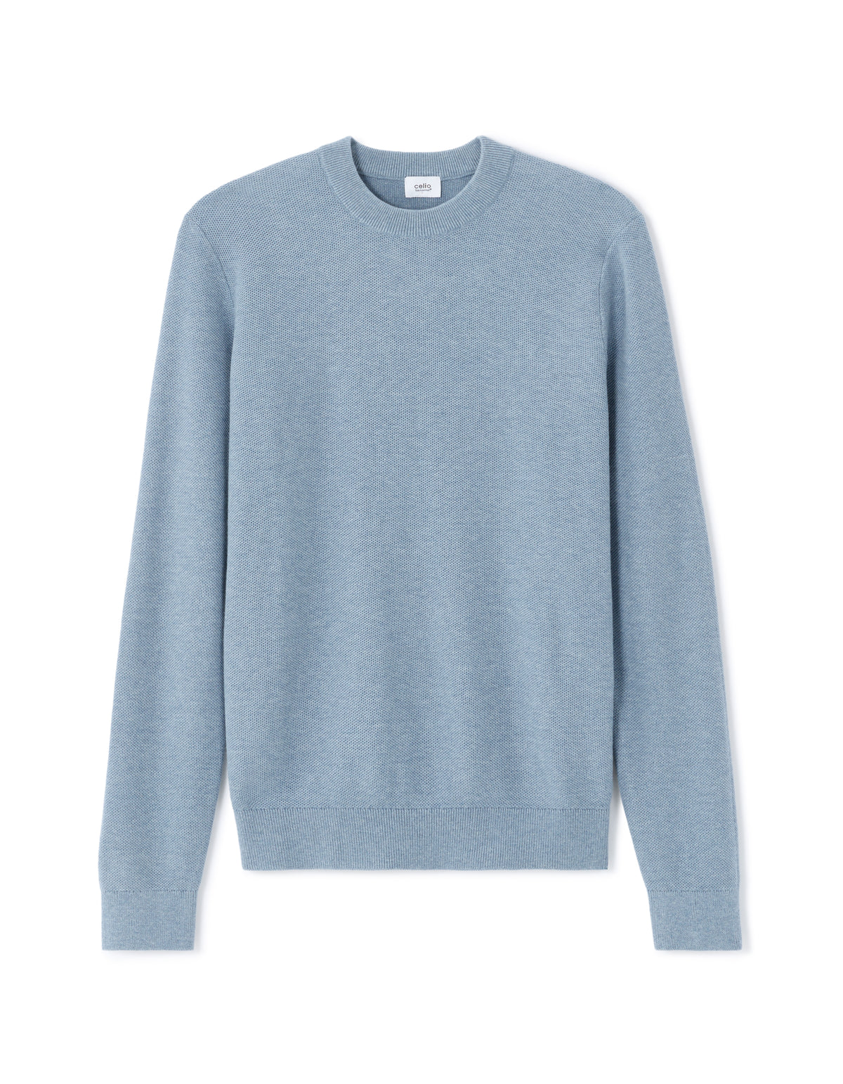 Regular Fit 100% Cotton Solid Crew Neck Sweaters